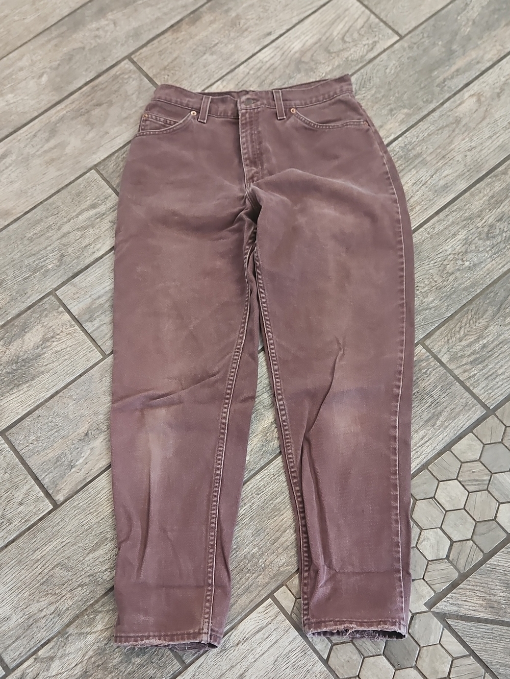 Levi's Women's Boyfriend Jeans In Brown - Picture 4 of 5